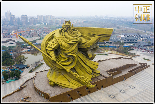 荊州大型銅關公雕塑