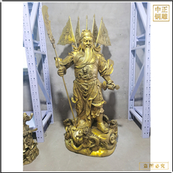 大型提刀看書(shū)銅關(guān)公雕塑